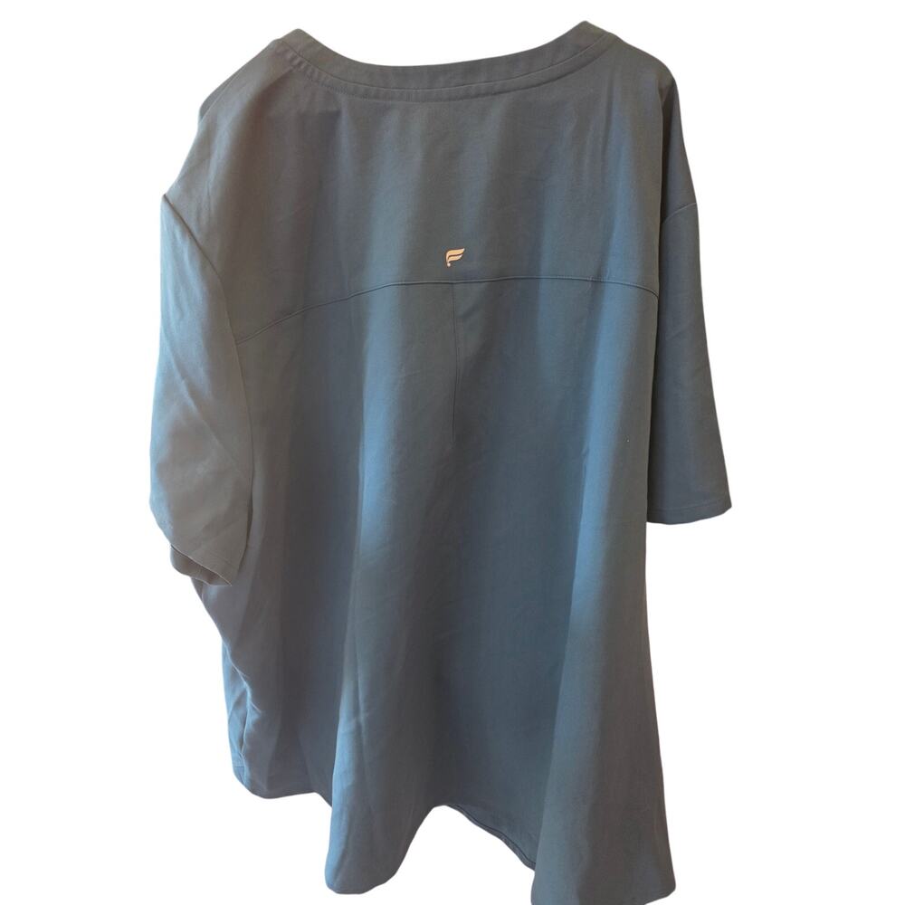 Fabletics Scrub Top 4x Womens Plus Size Blue V Ne… - image 5